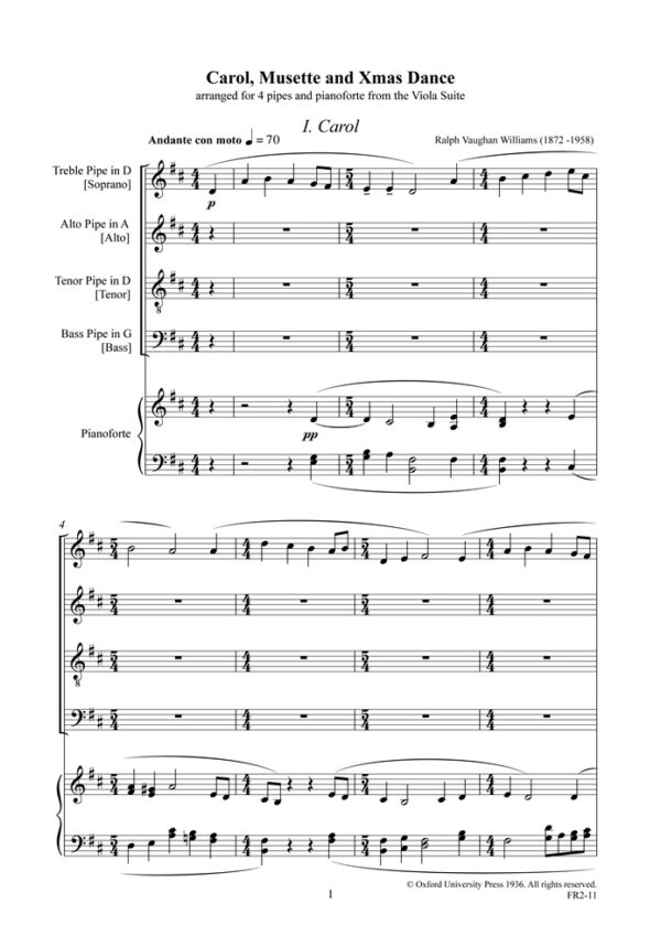 FR2 partituur - Carol, Musette & Christmas Dance (Viola Suite) - Afbeelding 2