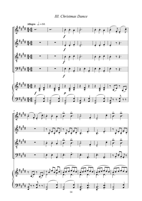 FR2 partituur - Carol, Musette & Christmas Dance (Viola Suite) - Afbeelding 4